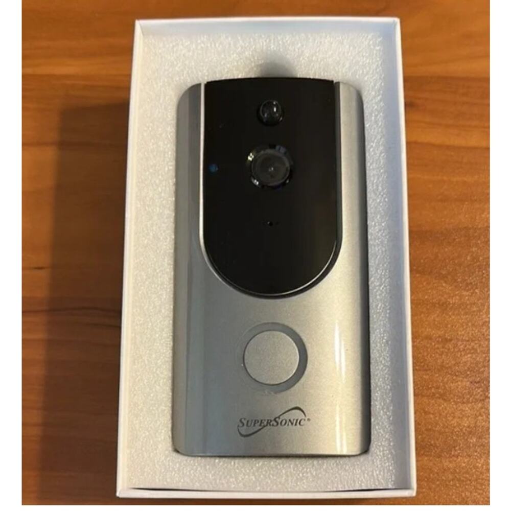 SuperSonic Smart WiFi Doorbell Camera w/ Recording,‎ Voice Call, Night Vision